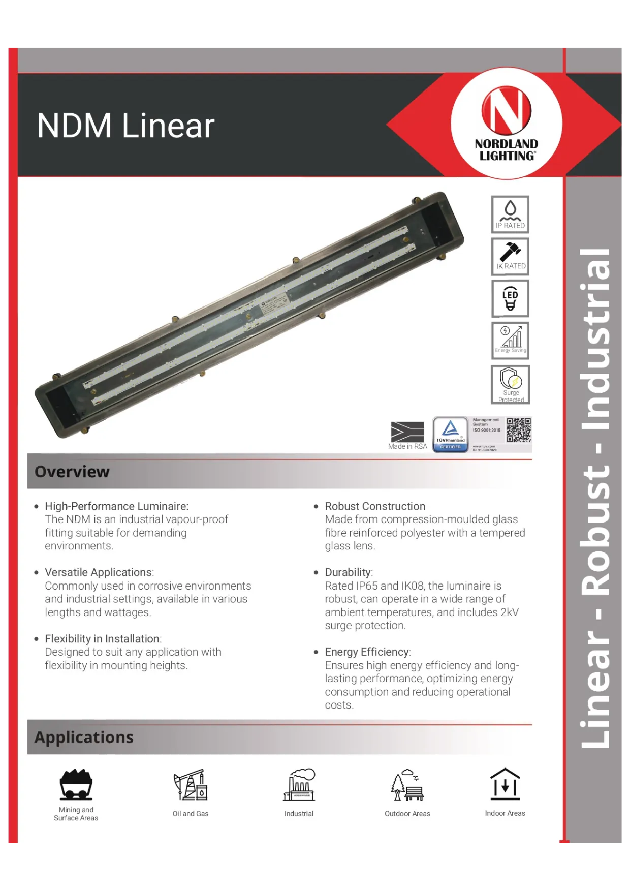 NL71 Nordland NGB LED Eco Luminaire